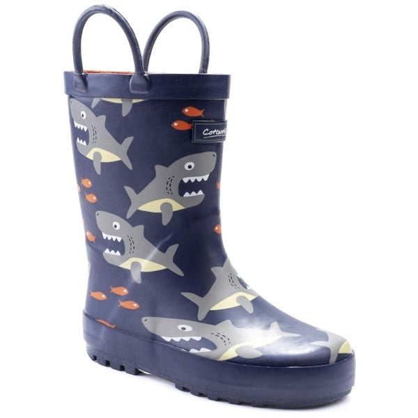 Cotswold Puddle Rubber Shark Wellington Boots
