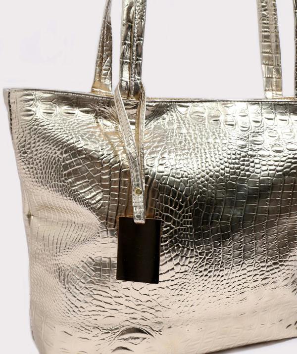 Pia Rossini Reagan - Metallic Tote Bag