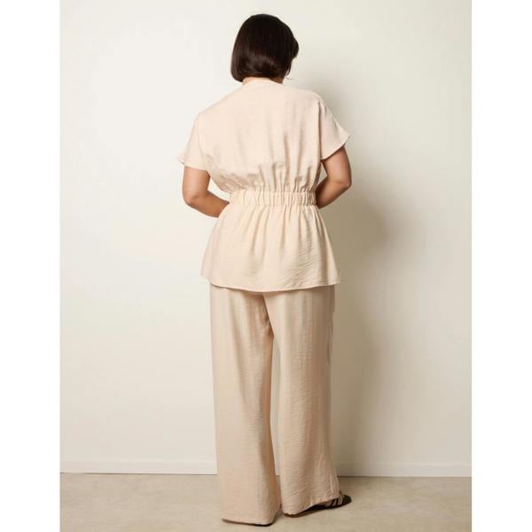 Blue Vanilla Two Piece Belted Co-Ord Set