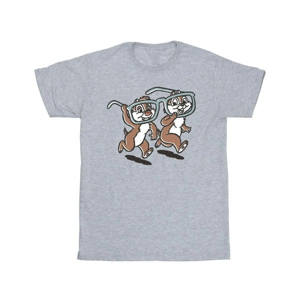 Disney Mens Chip ´n Dale Glasses T-Shirt - Sports Grey