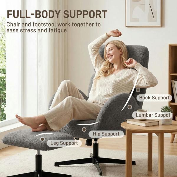Accent Chair with Ottoman