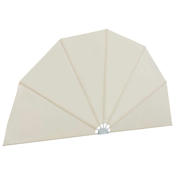 Berkfield Collapsible Terrace Side Awning Cream 200 cm