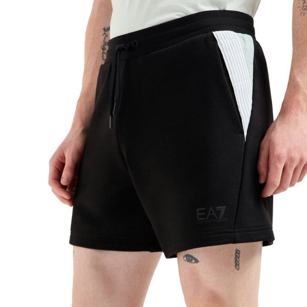 Emporio Armani EA7 EA7 Emporio Armani Visibility 7 Lines Jersey Shorts Black