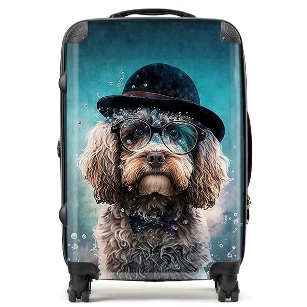 Warren Reed Cockapoo Dog Splashart Suitcase