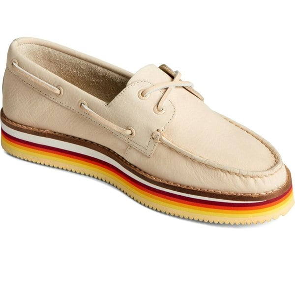 Sperry Authentic Original Stacked Boat Shoe - Ivory
