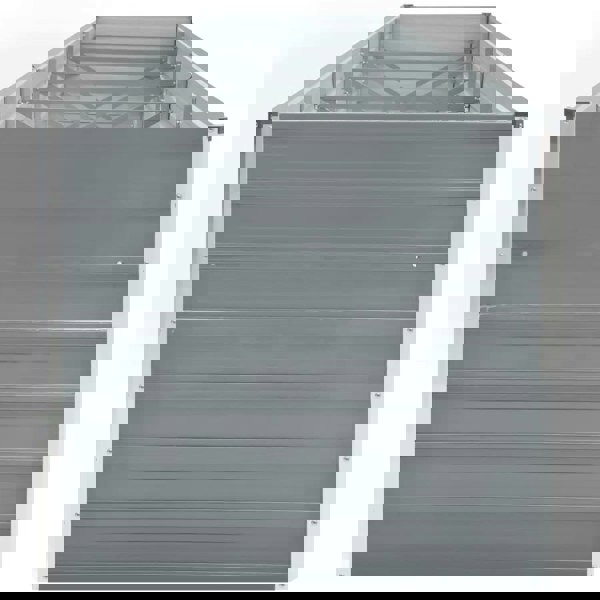 Berkfield Garden Raised Bed Galvanised Steel 480x80x77 cm Grey