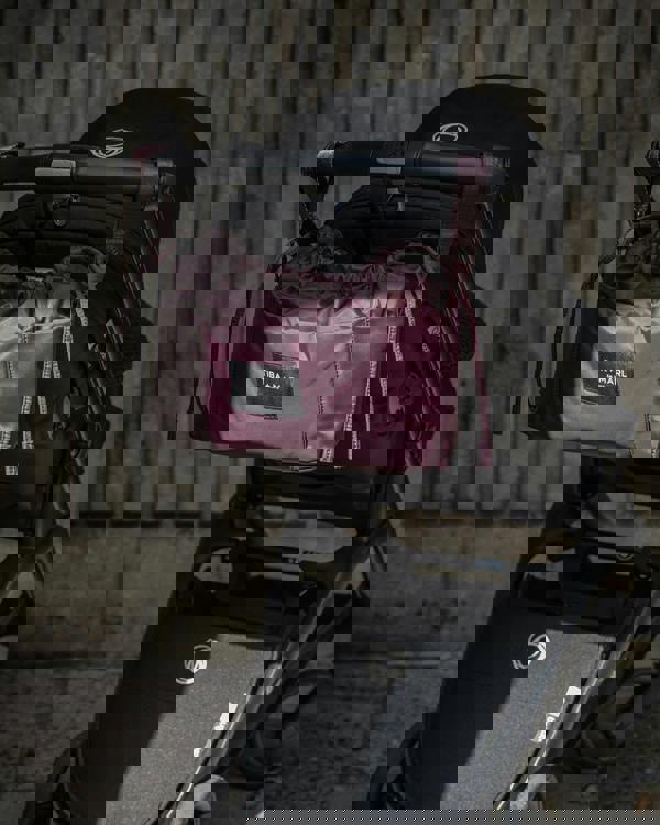 Tiba + Marl Mini Luna Drawstring Stroller Bag Burgundy