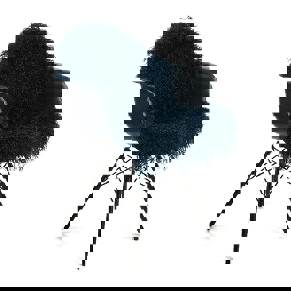 Curly Sheepskin | Tibetan | 85x50 cm Navy