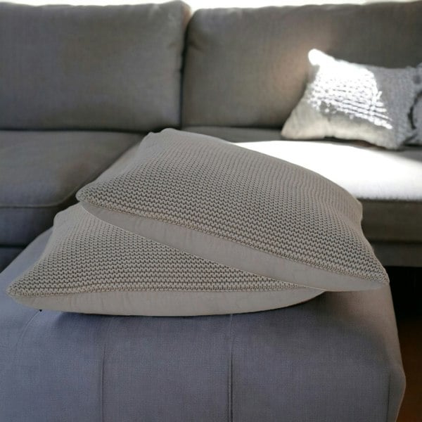 Artisan Furniture Grey Cotton Cushion Set of 2