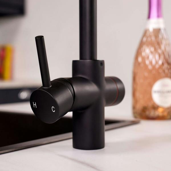 Impromta 3 in 1 Biometric Boiling Water Tap | Matt Black Finish