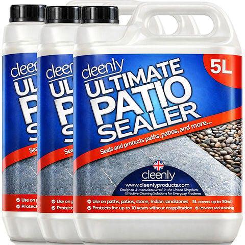 Cleenly Ultimate Patio Sealer Patio & Driveway Sealant to Prevent Weathering & Stains 15L