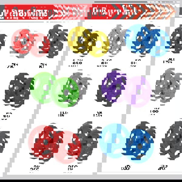Olympic Rubber Plates (Colour) - Body Revolution