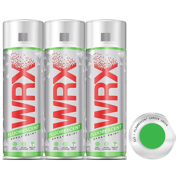 WRX 3X WRX Fluorescent Garden Green Spray Paint 400ml