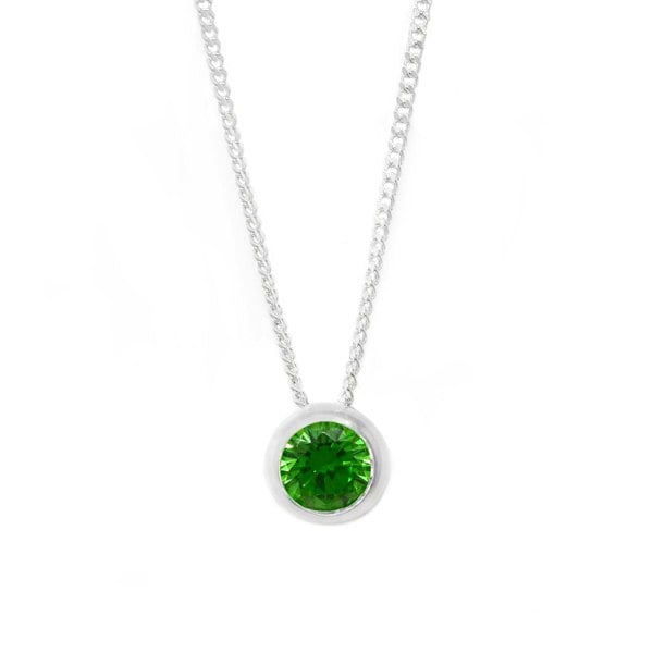 Say It With May Birthstone Necklace - Sterling Silver