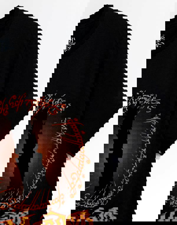 Lord Of The Rings Mens Black Mordor Short Sleeved T-Shirt