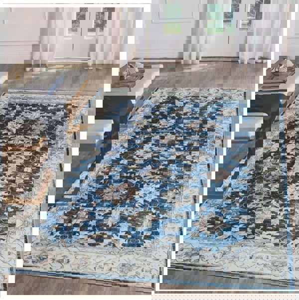 Ultra Soft Machine Washable Rug | Persian Inspired | Jurdar