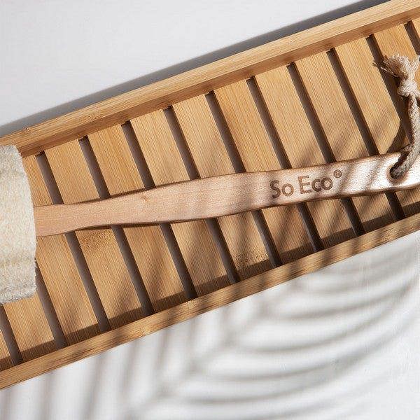 So Eco Flat Loofah with Wooden Handle