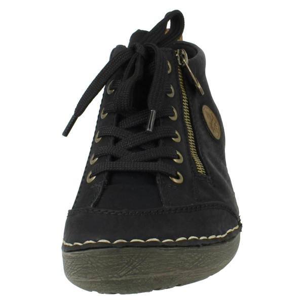 Rieker Ladies Rieker Lace-Up Shoes with Zip 52514