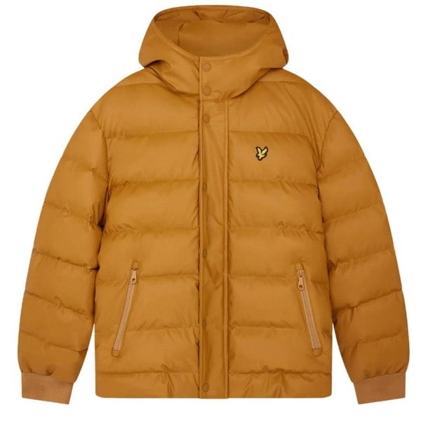 Lyle & Scott Anniversary Gold Rubberised Puffer Jacket XS