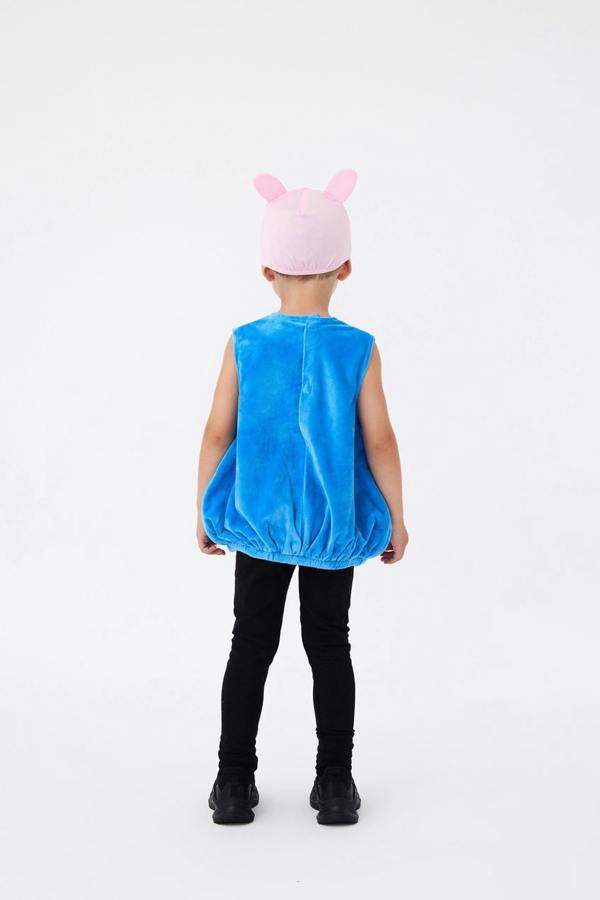 Peppa Pig Boys Blue George Pig 3D Headpiece 2 Piece Costume