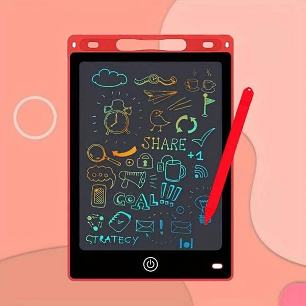 Dyzi LCD Drawing Board Colourful Writing Tablet Easy-Erase Doodle Pad