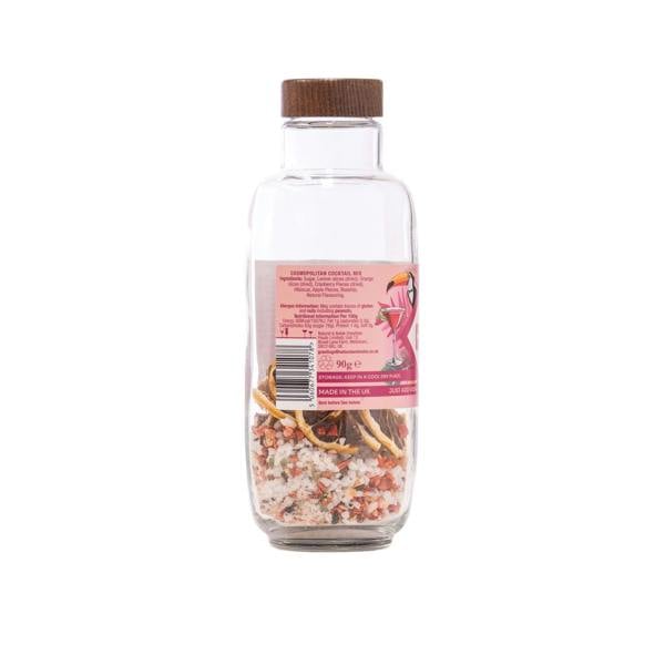 Rear of a Natural & Noble Cocktail Kit Showing Ingredients 