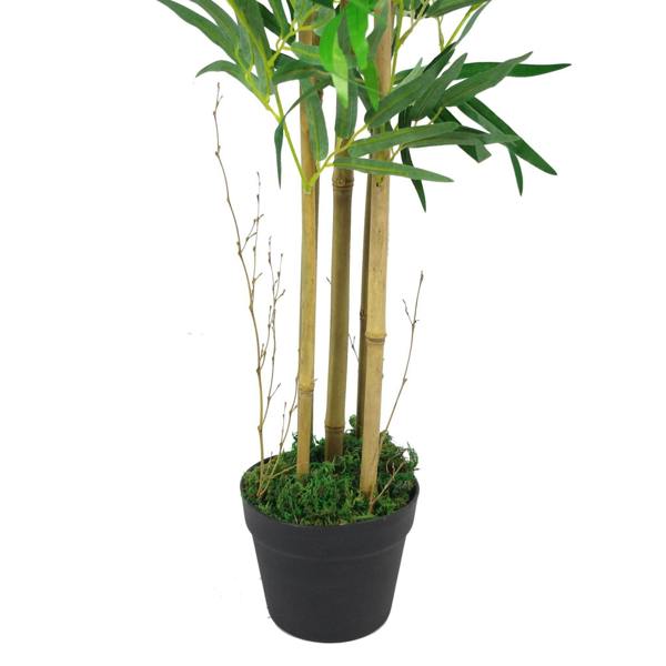 Large Artificial Bamboo Tree Plant Faux Silk Foliage 150cm (5ft) - Evergreenery