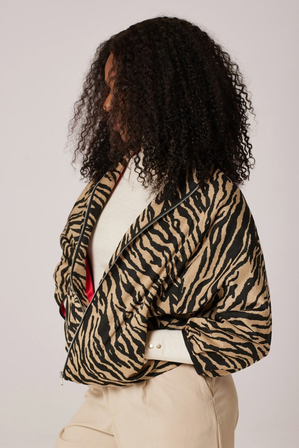 Lioness by TF Camel Zebra Jacket