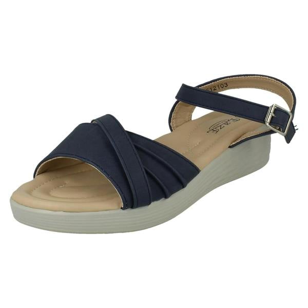 Eaze Ladies Eaze Buckle Fastening Summer Sandals F12103