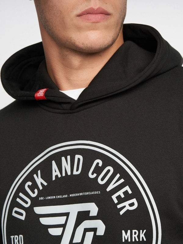 Duck and Cover Addax Hoodie Black