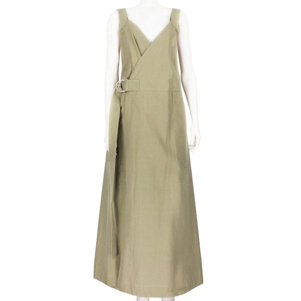 Raey long day dress in a luxurious black twill cotton