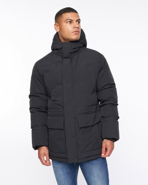 Duck and Cover Fletchley Puffer Jacket Black