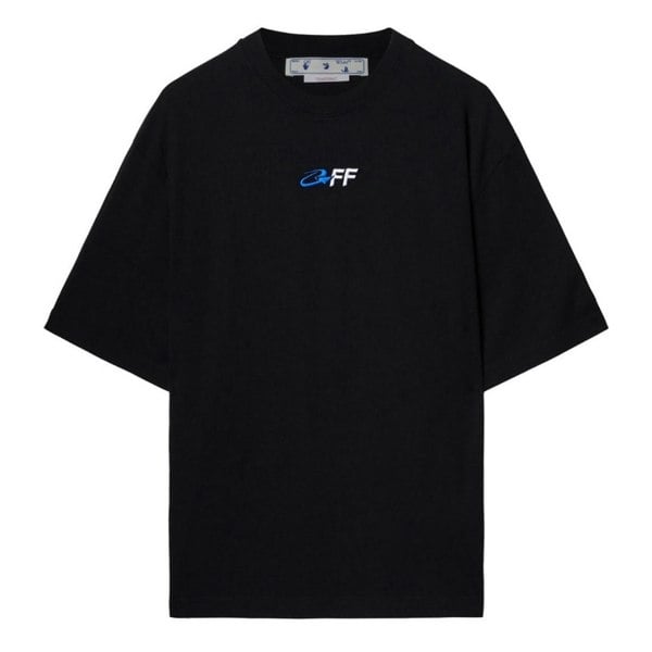 Off-White Exactly The Opposite Logo Oversized Fit Black T-Shirt S