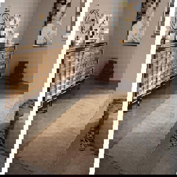 The Rugs Handwoven Abstract Design Wool Rug