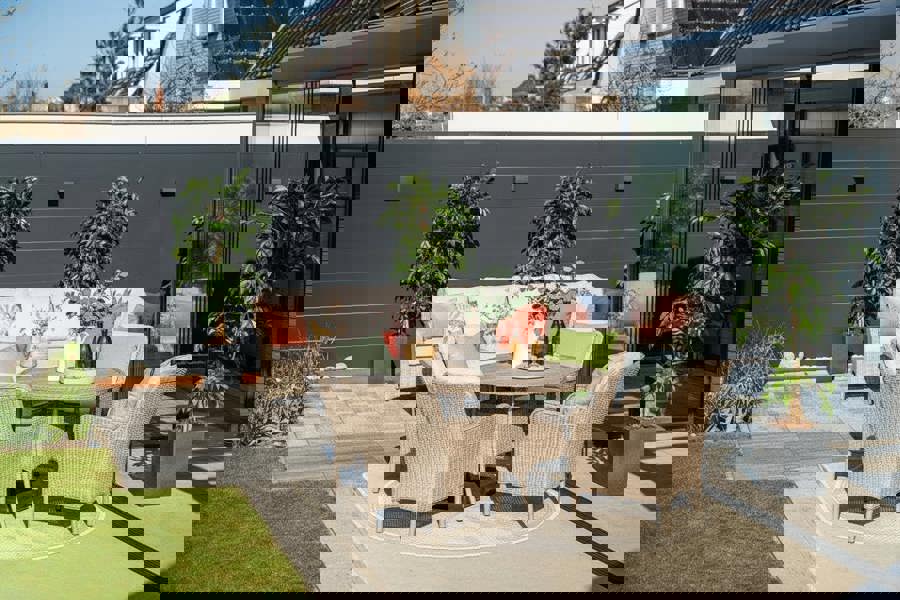 Garden Impressions Jersey 4 Seater Round Dining Suite