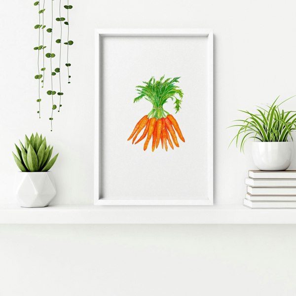 Artwork for the kitchen | Set of 3 framed wall art