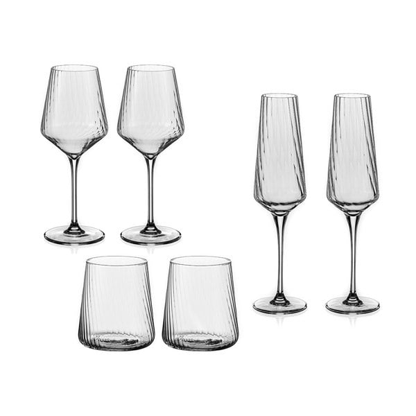 Diamante Mirage Wedding Bundle - 6 Glasses