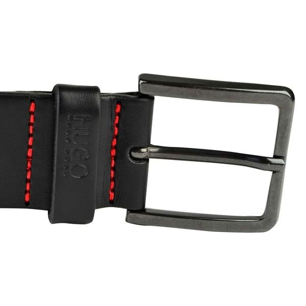 Hugo Mens Gionio Leather Everyday Belt - Black - 