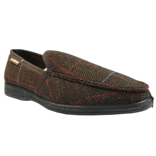 Goodyear Mens Eisenhower Slippers - Brown - 