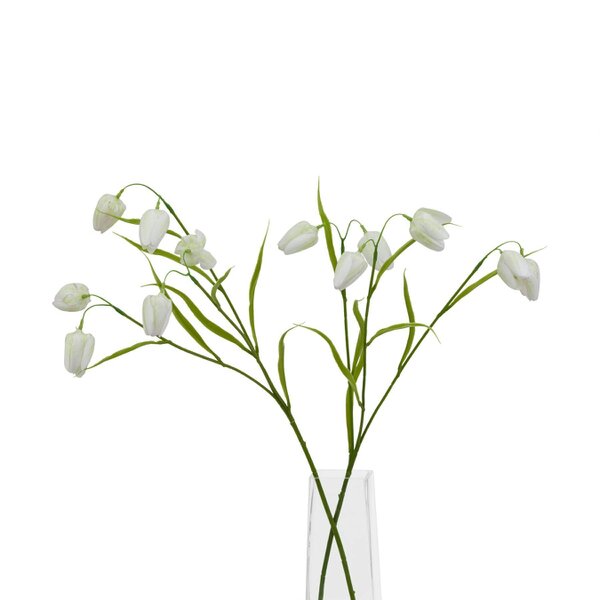 Wyld Haus Set of 3 Artificial Flowers White Fritillaria Stem