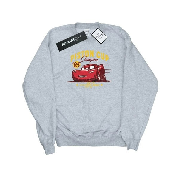 Disney Mens Cars Piston Cup Champion Sweatshirt - Sports Grey