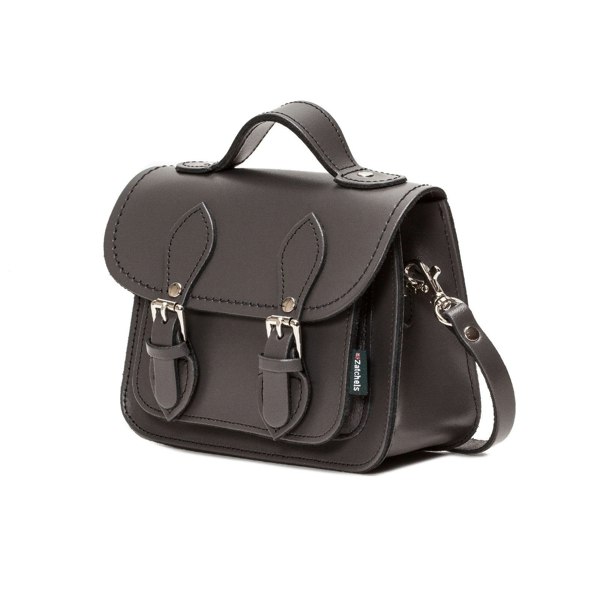 Zatchels Handmade Leather Micro Satchel - Graphite