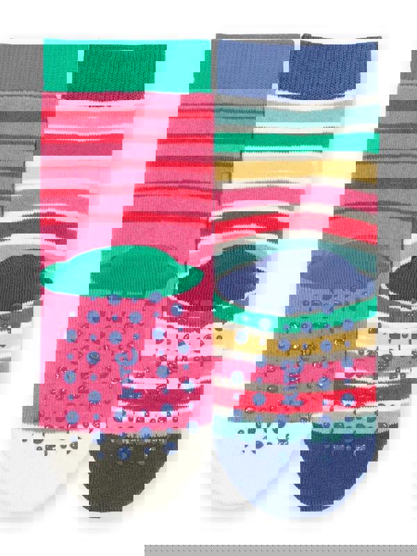 Kite Girls Organic Baa Baa Grippy Socks Azalea