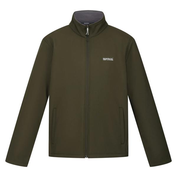 Regatta Mens Cera V Wind Resistant Soft Shell Jacket - Dark Khaki - 