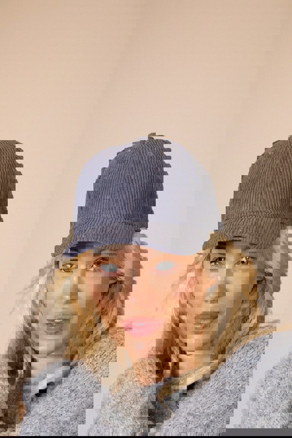 SVNX Corduroy Hat In Grey