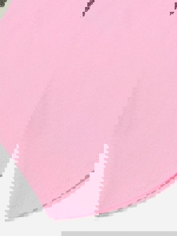 Nike Girls Futura Logo T-Shirt in Pink