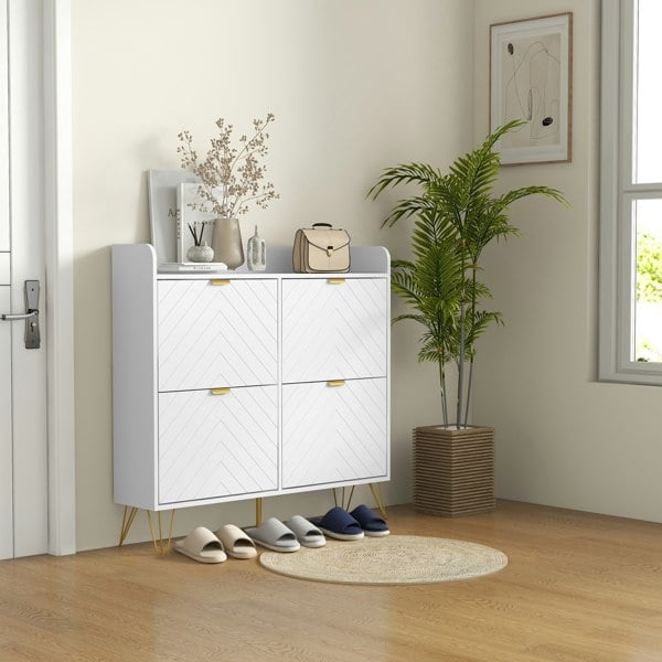 Flip-down Shoe Cabinet