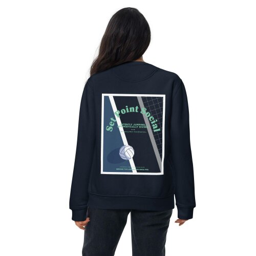 Anchor & Crew Set Point Social Volleyball Club League Organic Cotton Sweatshirt