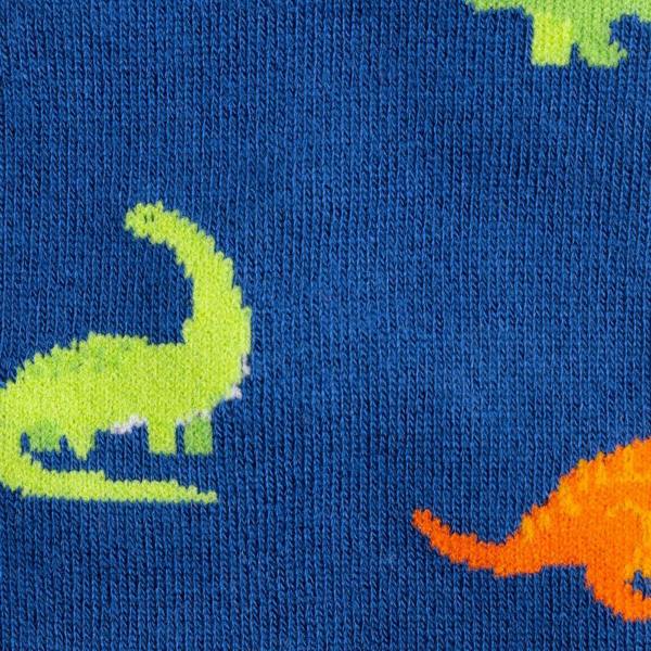 SWOLE PANDA Dinosaur Bamboo Socks, Blue