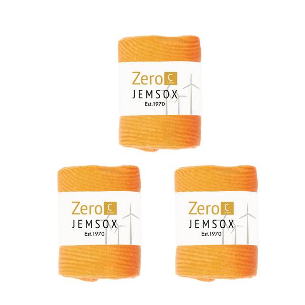 Jemsox Luxury Socks Multipack 3 Pairs / 5-Pairs Orange Plain Colour Men's Crew Socks Size 7-12